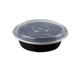  A round  microwave  container-450 ml- Black (300) pcs