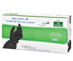 Black Gloves Guffazi without powder Medium (70 *10pcs)
