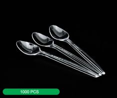 Abo Saham Plastic Clear Tea Spoons