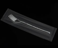 Clear plastic fork with wrapped 12*50(600pcs)