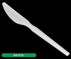 Large Plastic Knife VIP2 White (1000)pcs