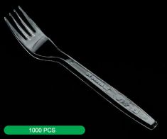 Large Plastic fork VIP2 clear (1000)pcs