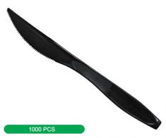 Large plastic knife VIP black |1000 pcs