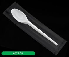 Abosaham Envelope white Plastic spoon VIP2  12*50| 600 pcs