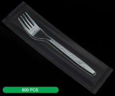 Abosaham Envelope Clear Plastic Fork VIP2 12*50| 600 pcs