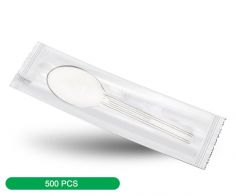 Transparent enveloppe ice cream spoons, 500 pcs