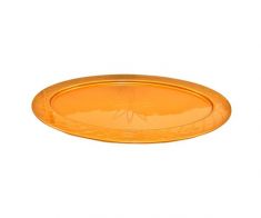 Plastic oval sweets tray gold - Medium (30pcs)