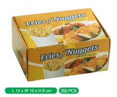 Potato paper boxes with nuggets 250 pcs