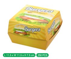 Big 8 Corner Burger Sandwich Box 250 pcs