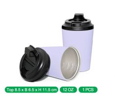 Purple Steel Coffee Cups 12 oz (1 pcs)