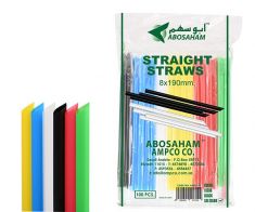 Colored Juice Plastic Straws  8 ml (2000pcs)20*100