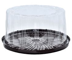 Cake Brown Plastic Container IT 206 (100 pcs)