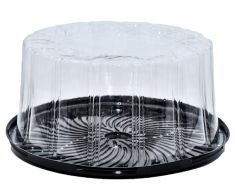 Cake Black Plastic Container IT 210 (100 pcs)