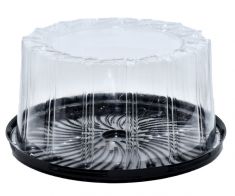 Cake Black Plastic Container IT 206 (100 pcs)