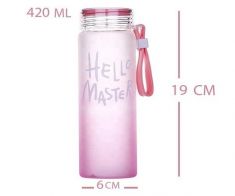 Carton 420 ml seven glass cup 100 pcs  -pink
