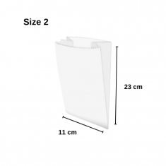 White  paper bag size 2 - 4kg