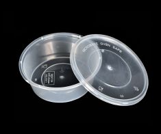 A round microwave salad  container 16 oz-  transparen (450) pcs